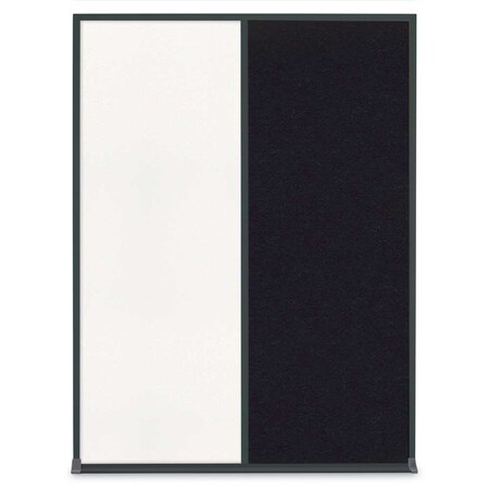 United Visual Products Single Door Radius Corkboard, 24"X36", B UV8001-BRONZE-DRKSPR